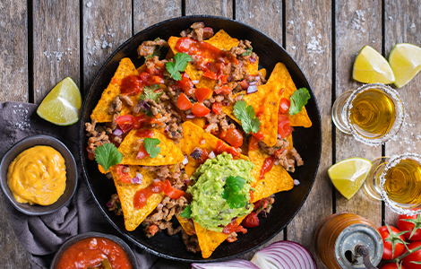 Spicy Beef Nachos